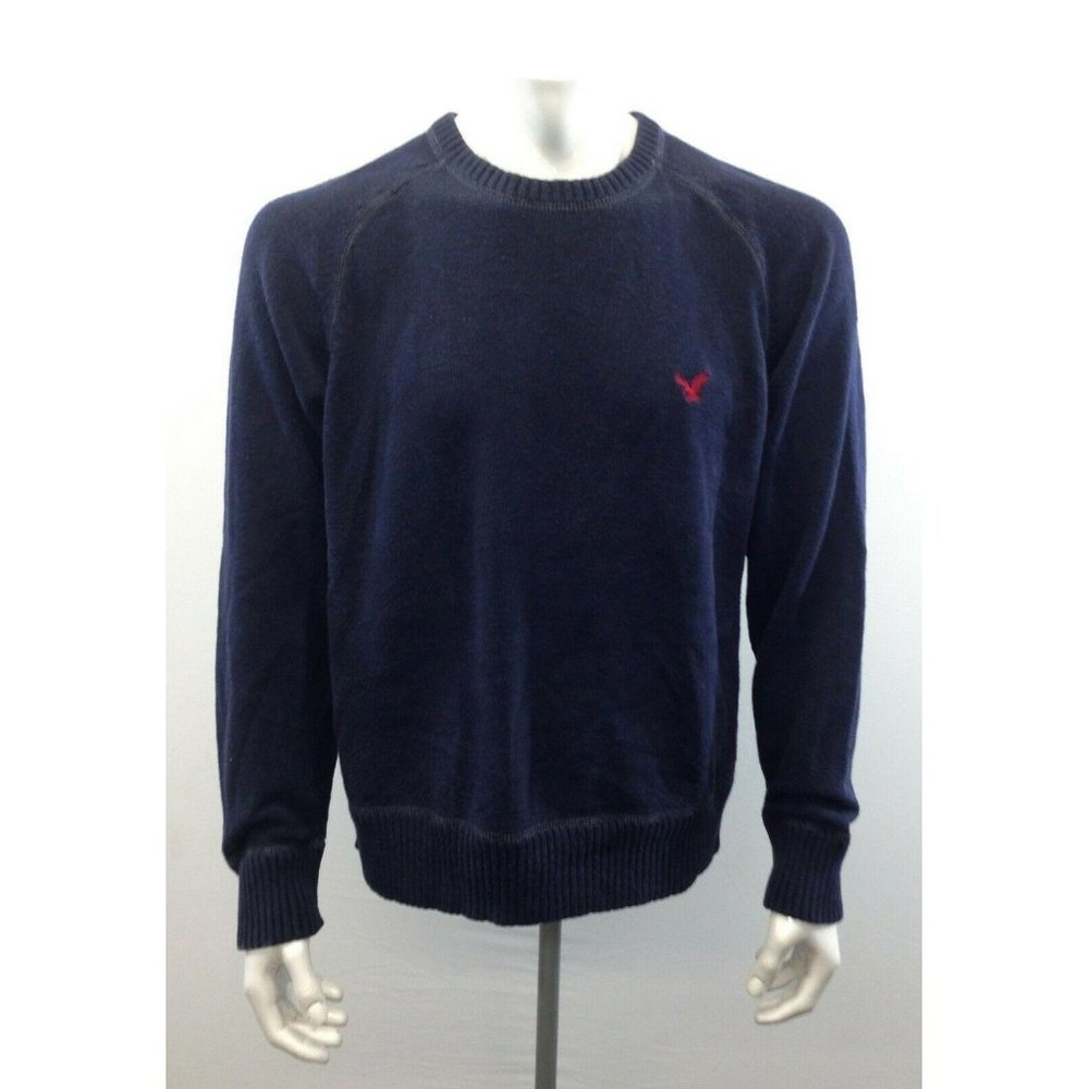 American Eagle Sweater Men’s XL Blue Crew Neck